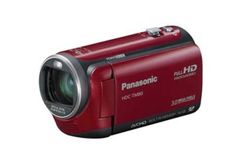 Panasonic HDC-TM80-R 16GB High-Definition Camcorder (Red)