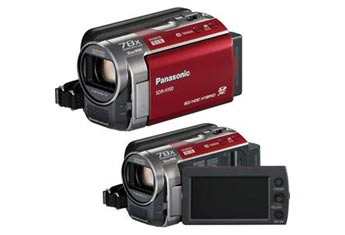 Panasonic SDR-H100-R 80GB Camcorder (Red) 2.0MP Digital Scouting Camera